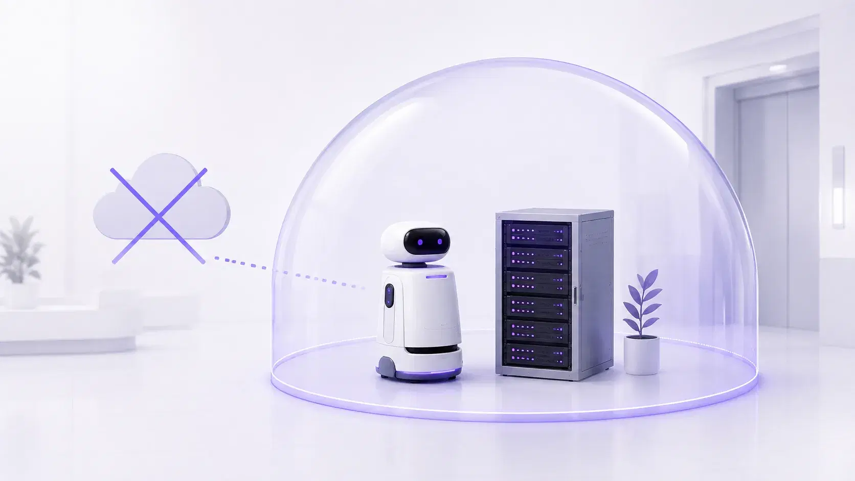 Servicerobotik ohne Datenabfluss: on-premise und offline betreiben